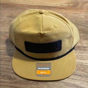 Mustard Yellow Cap with Black Accents